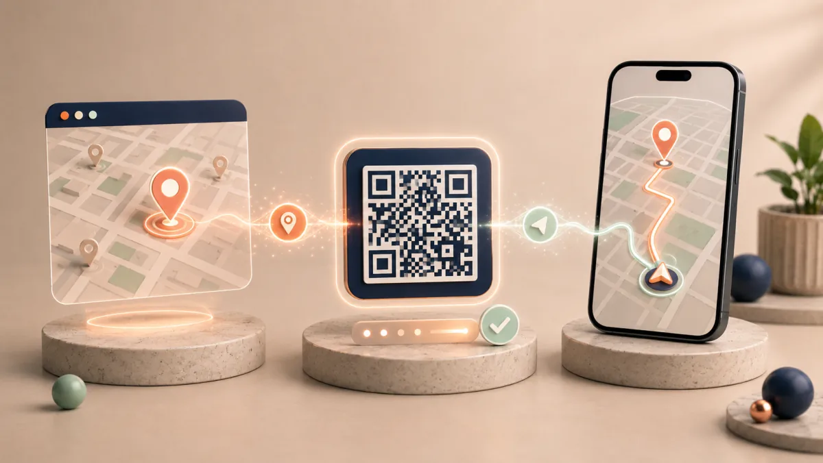 StiQR ile Konum QR Kodu Oluşturma